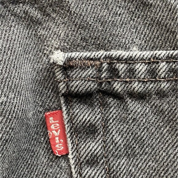 Vintage Levis 560 Jeans Mens 34x32 Faded Black Loose Fit Tapered Leg Skater Y2K - Picture 9 of 15